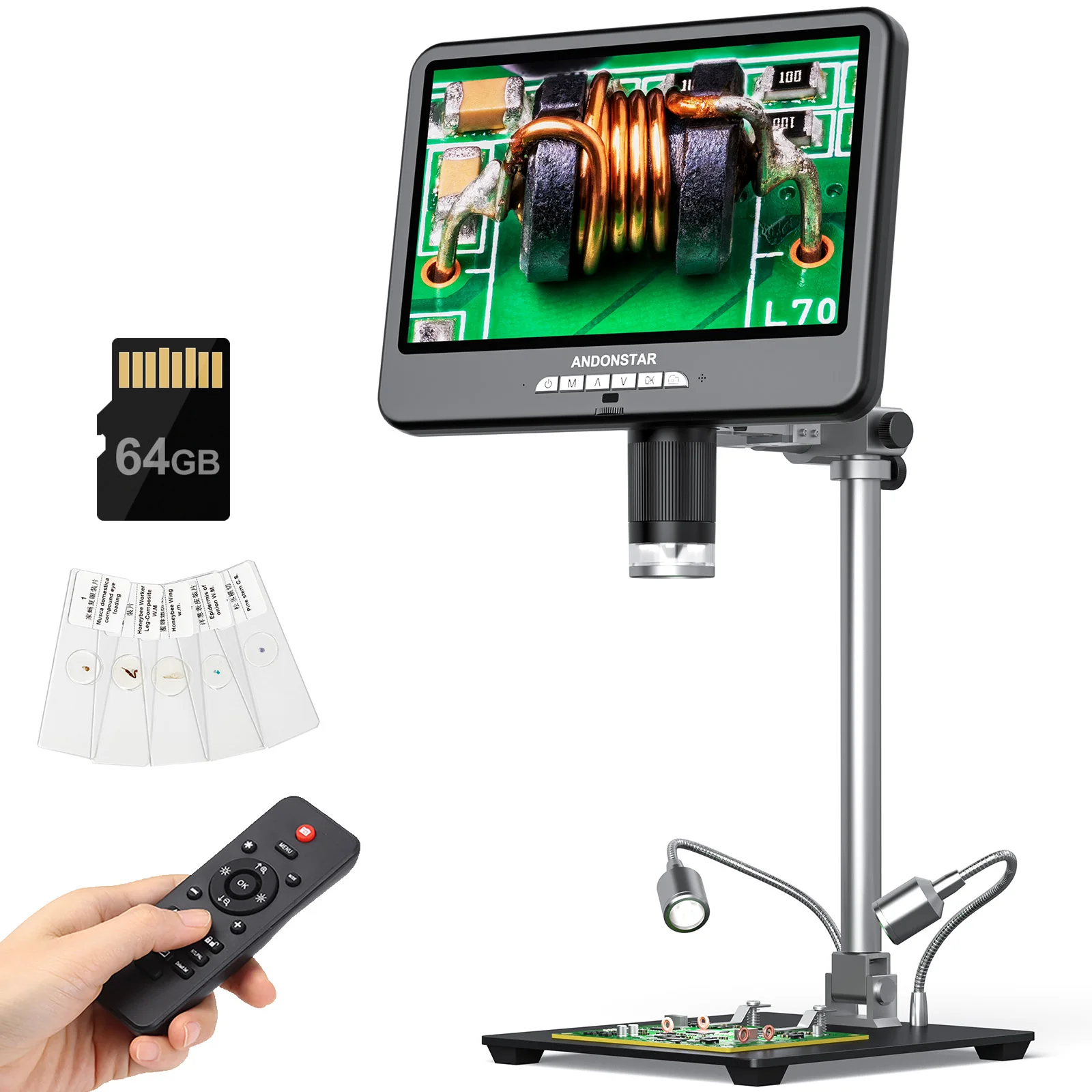 Digital Microscope - Andonstar AD210S-Pro 4K 60FPS 10.1