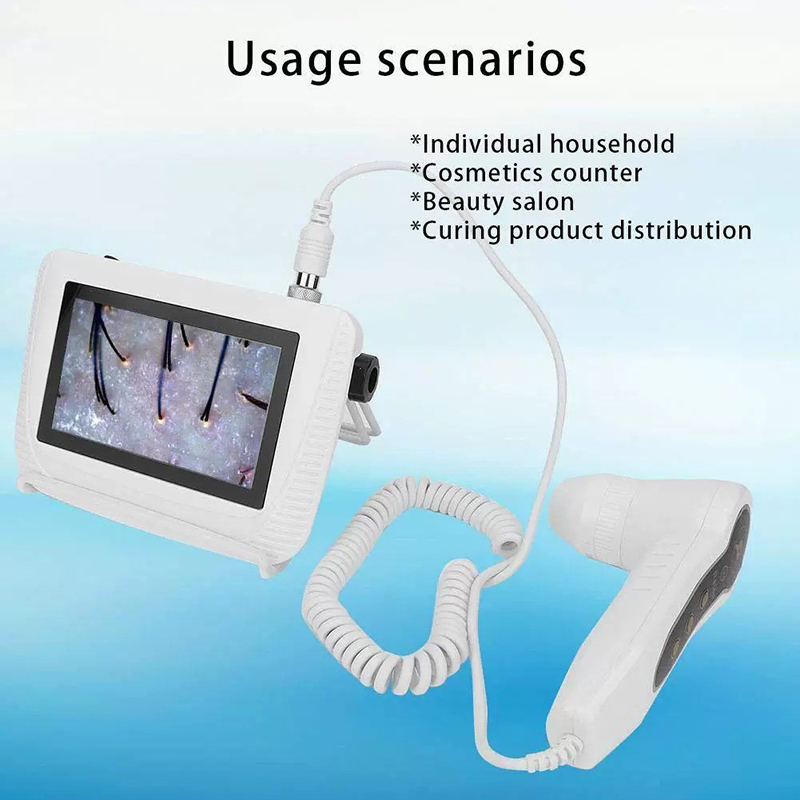 Digital Microscope - 5-Inch 50/200X Rechargeable Scalp Detector Digital