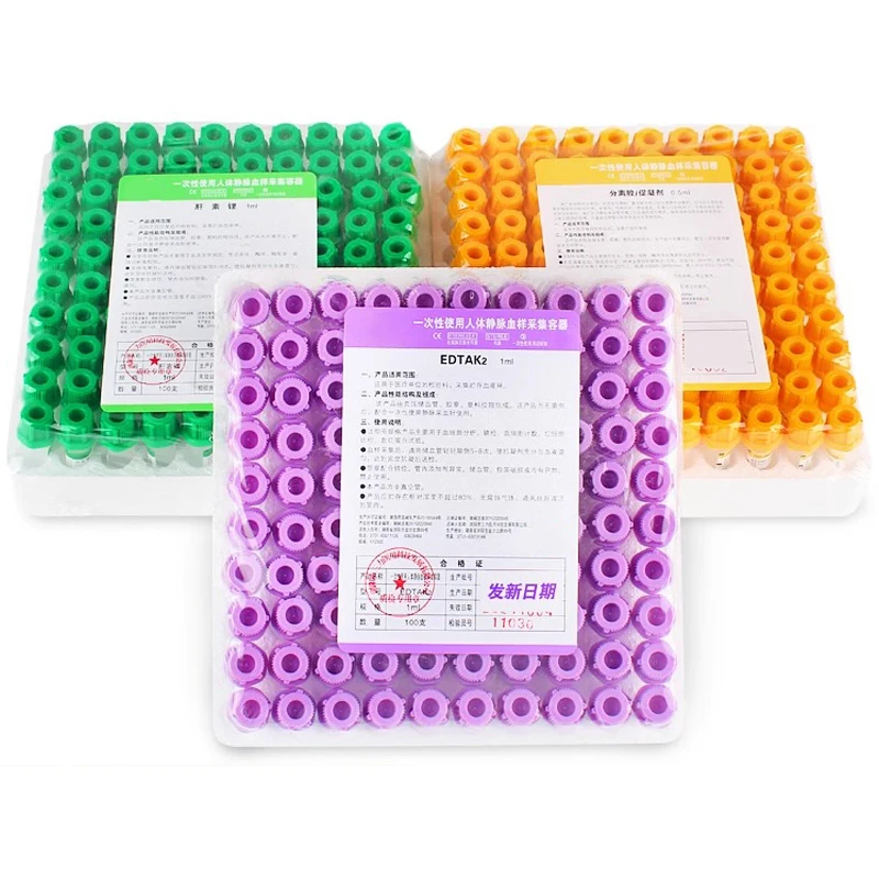 Blood Collection Tube - 100pcs Sterile Micro Blood Collection Tube