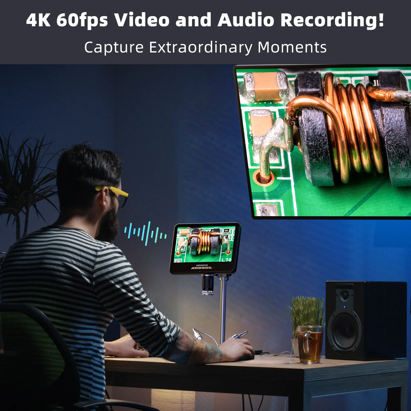 Andonstar AD210S-Pro 4K 60FPS  - Digital Microscope review and price