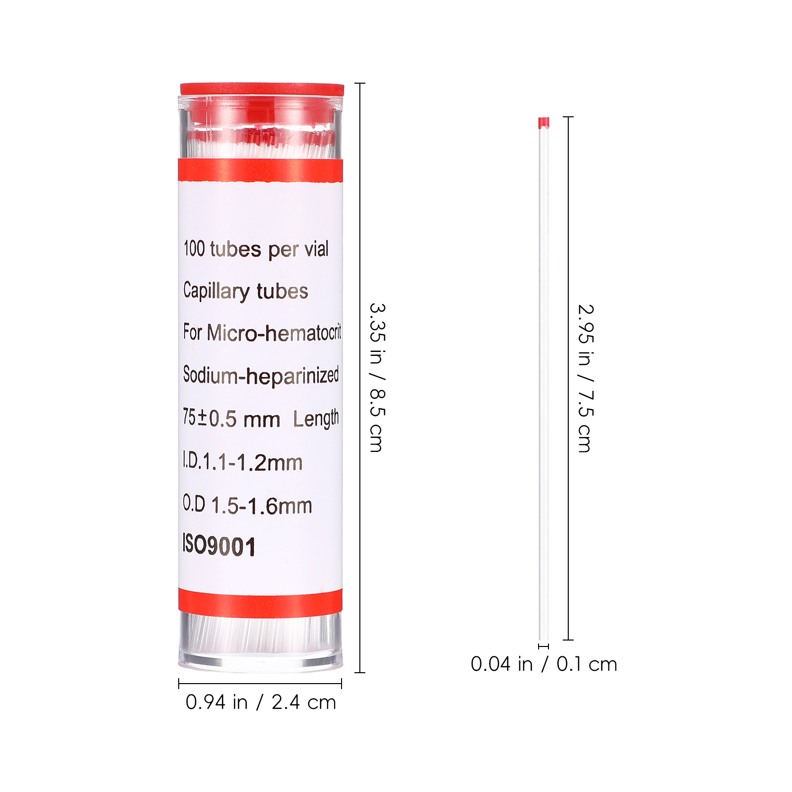 75mm Glass Capillary Tube Hema - Blood Collection Tube review and price