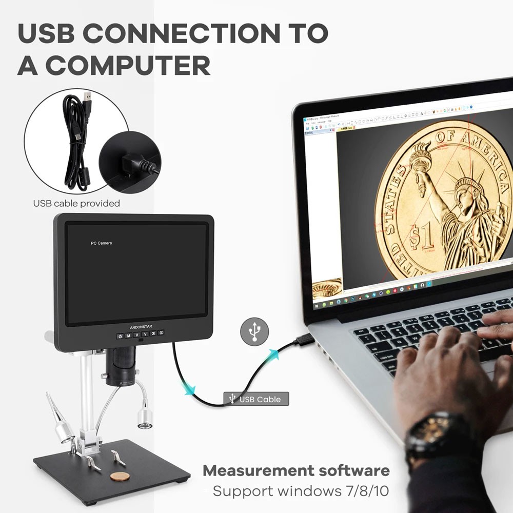 GOOD Andonstar AD249S-M Trinoc - Digital Microscope review and price